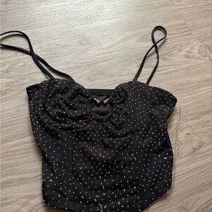 Windsor Black and White Polka Dot Camisole